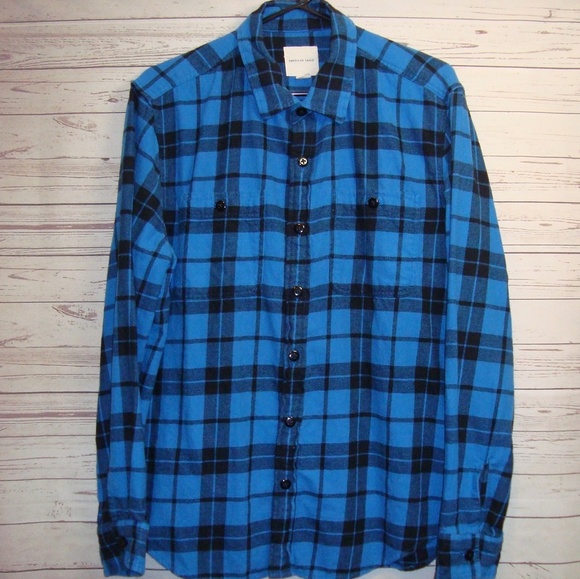 American Eagle Outfitters Other - American Eagle Men's Plaid Flannel Twill Shirt